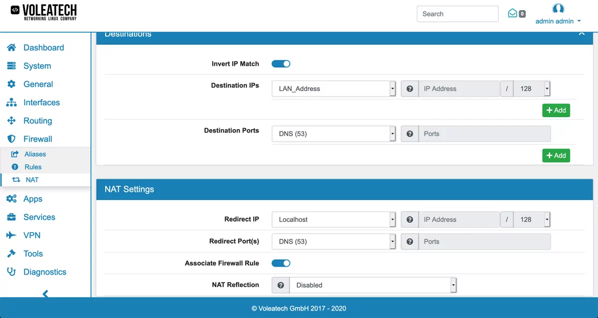 DNS Request Redirect
