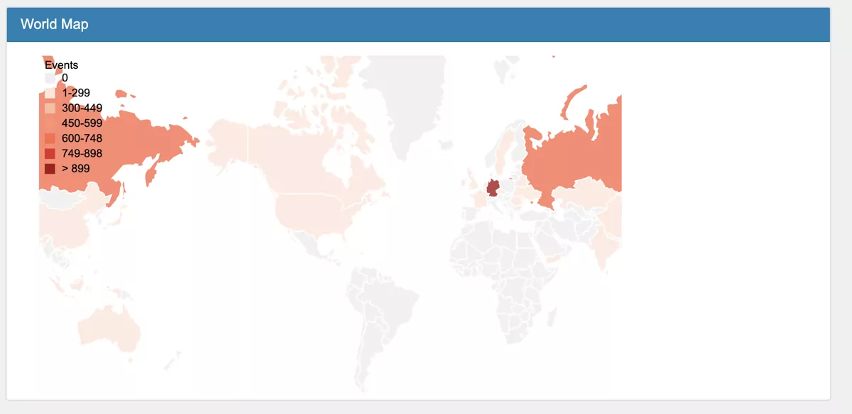 Firewall Dashboard World Map
