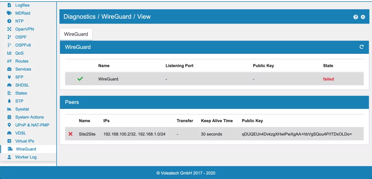 Wireguard Diagnostics