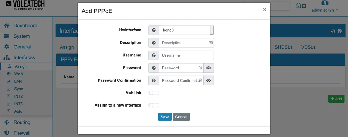 Interface Configuration