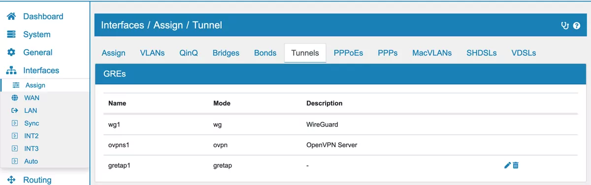 Interface Configuration