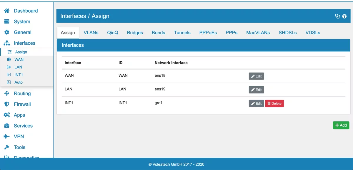 New Tunnel Interface