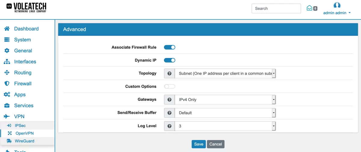 OpenVPN Server Advanced