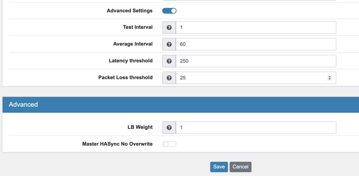 Routing Configuration Advanced