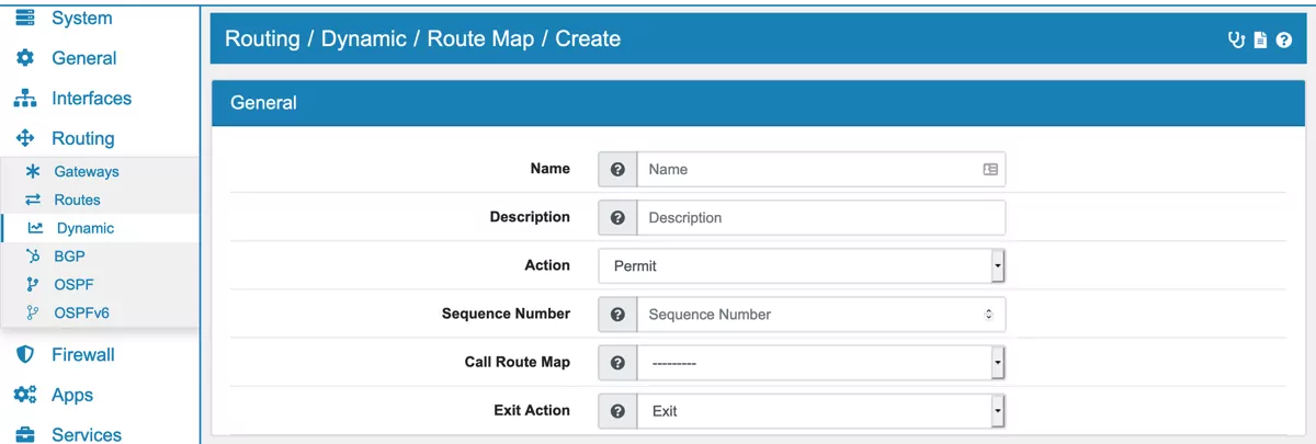 Routing Route Map