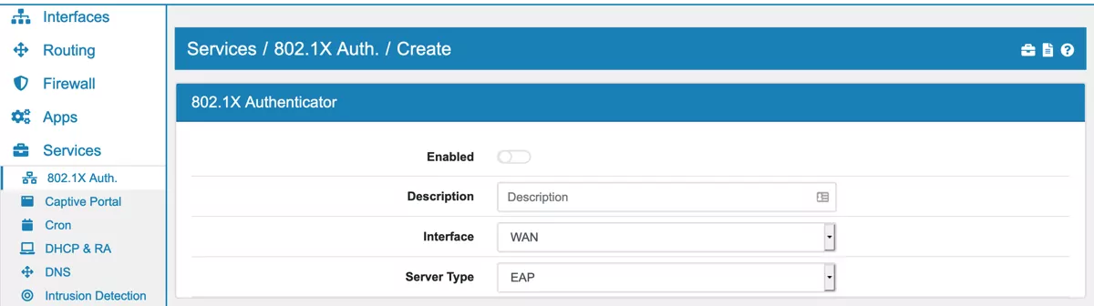 802.1X Authenticator