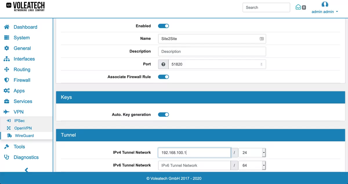 WireGuard Server Creation