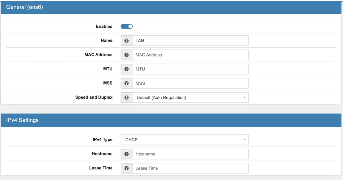 VT AIR EC2 Instance LAN Interface