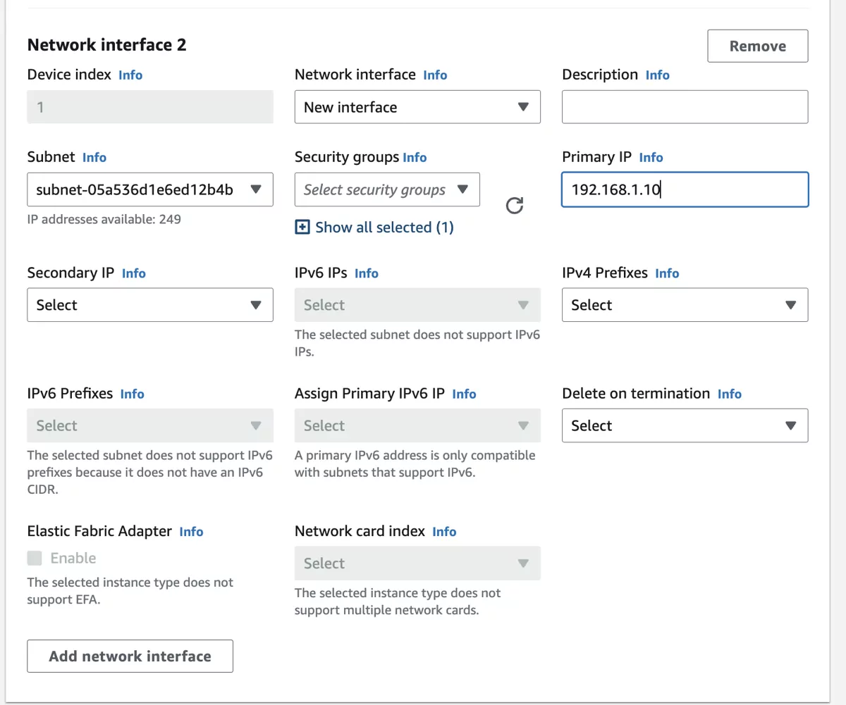 VT AIR AWS EC2 Instance Network LAN