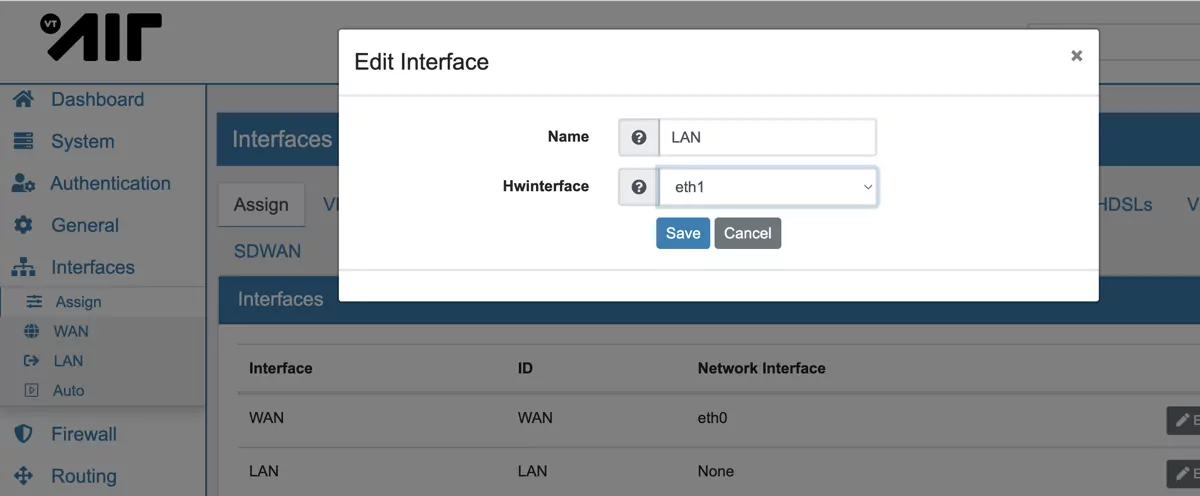 VT AIR Azure Instance LAN Assign