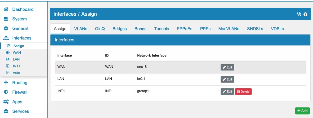 Bridge Interface Assignment