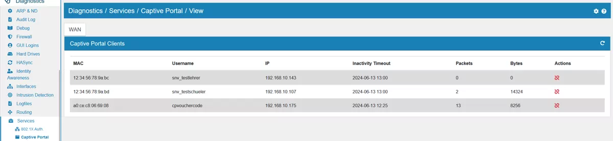 Captive Portal Diagnostics