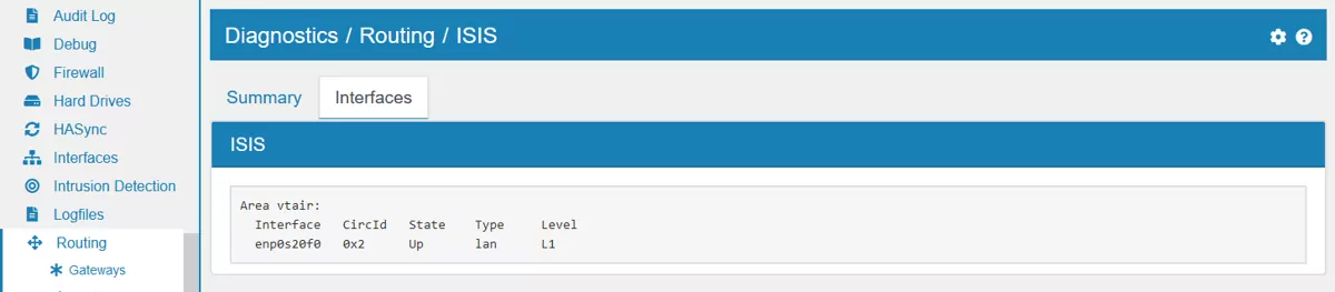 ISIS Interfaces Diagnostics