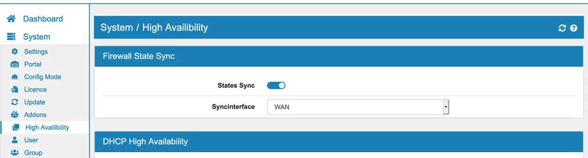 High Availability States Synchronization