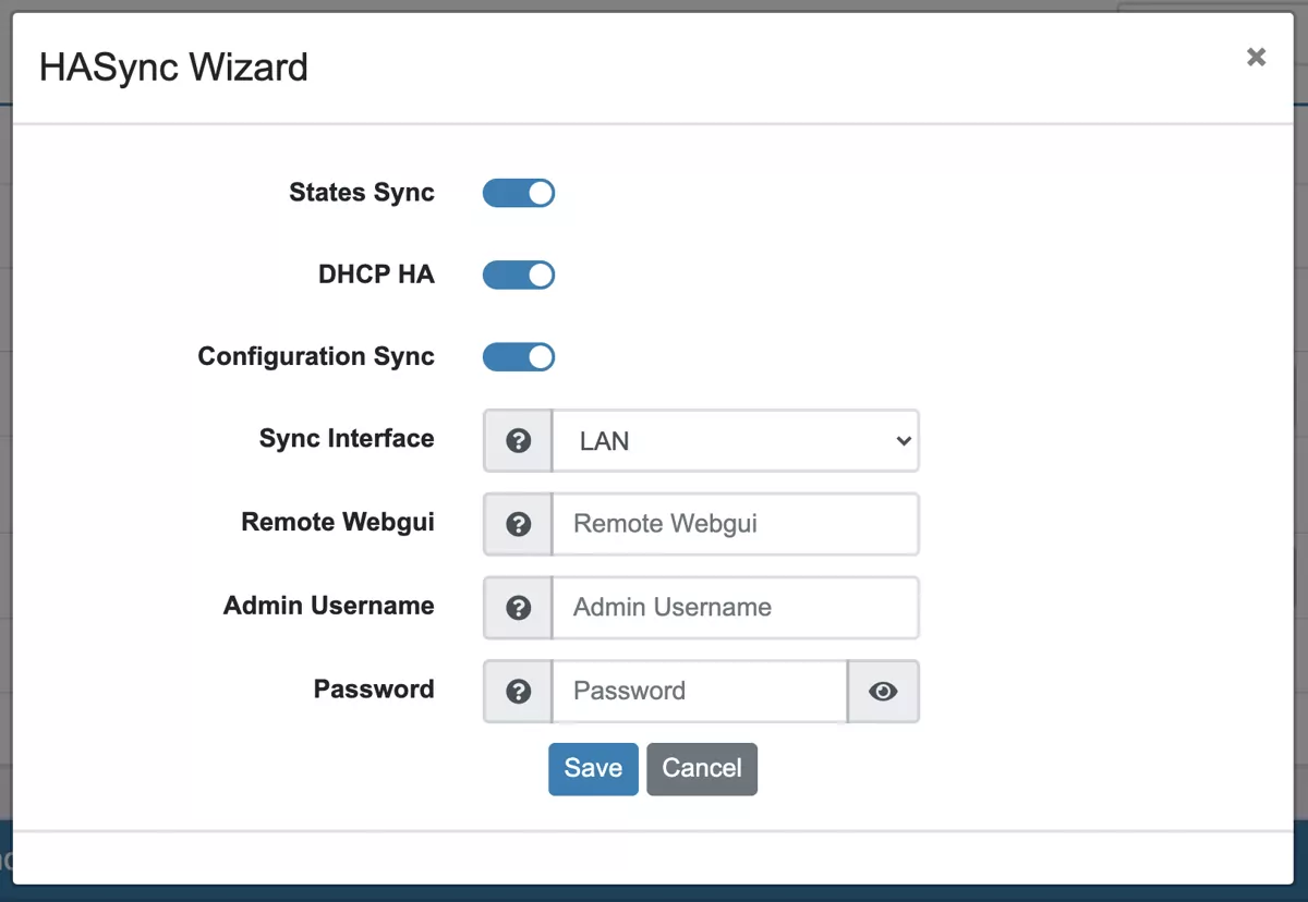 High Availability Wizard