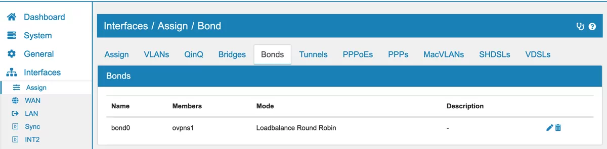 Interface Configuration