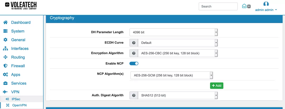 OpenVPN Server Cryptography