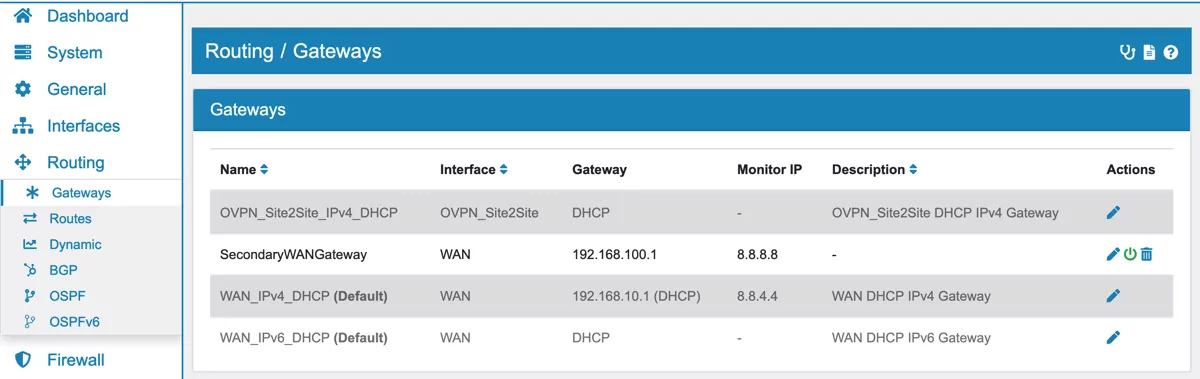 Routing Configuration