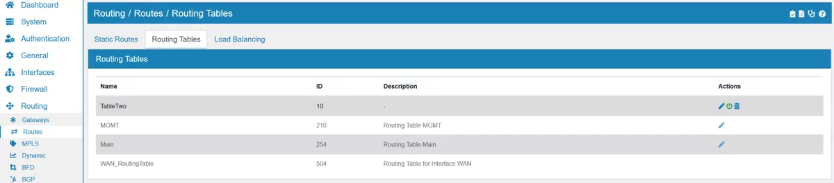 Routing Configuration