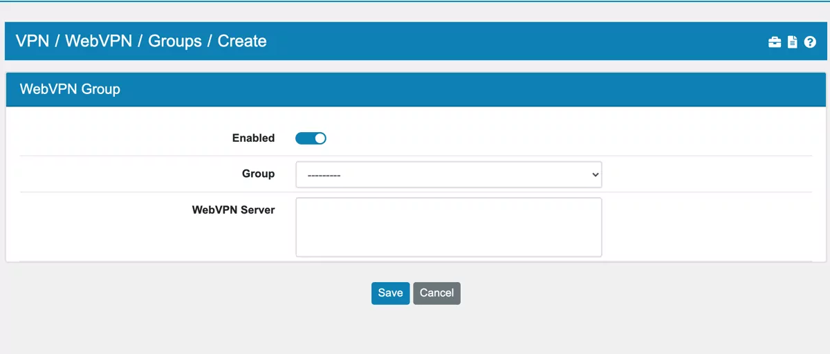 WebVPN Group