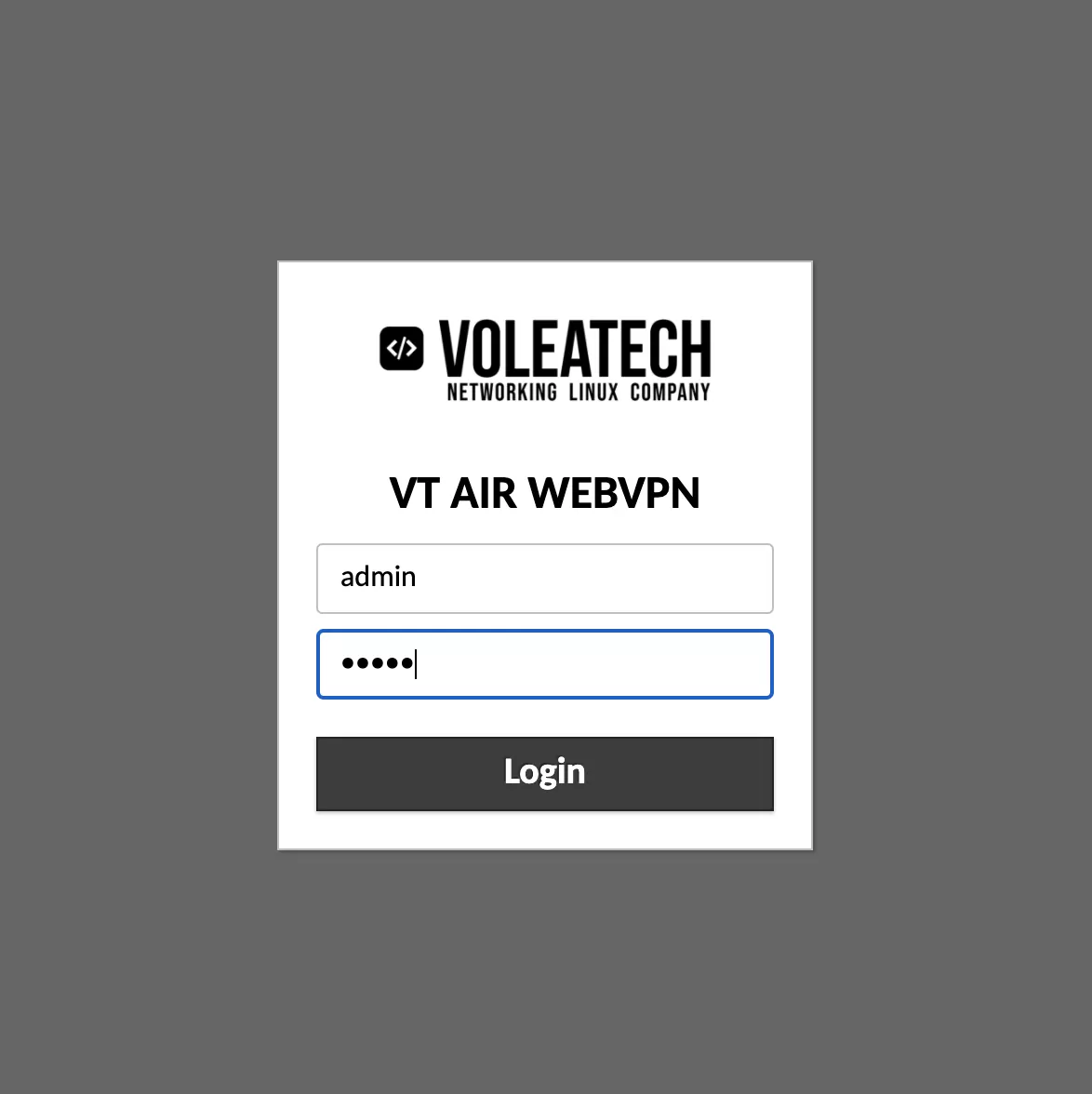 WebVPN Login